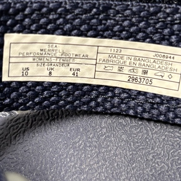 Merrell Womens District 4 Mendi Navy Blue Open Toe Sandals Shoes‎ Size 10 Beach - Picture 8 of 8